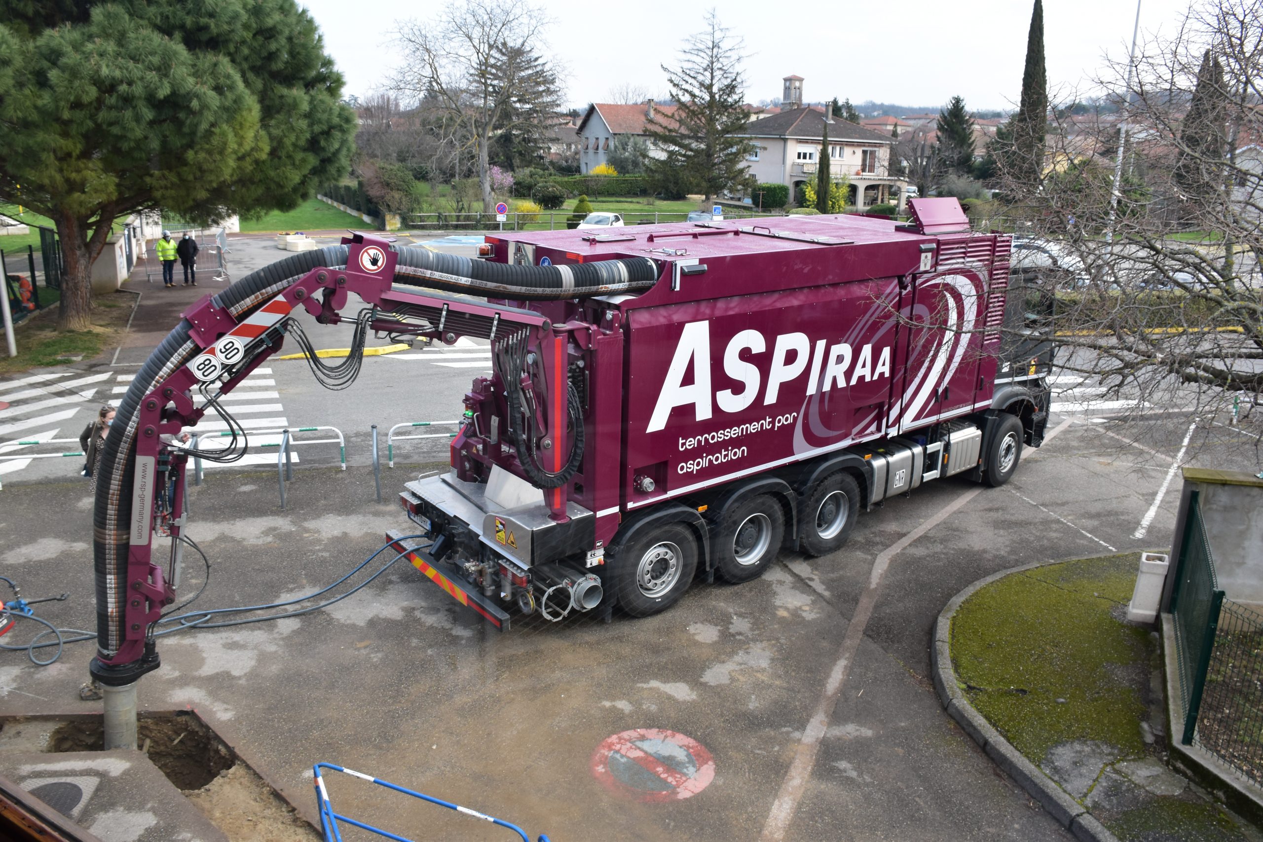 terrassement par aspiration avec Aspiraa